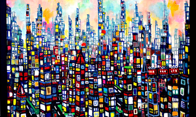 SOLD | city of dawn | 38 x 45 cm | kyuryudo | TOKYO |  2020 | JAPAN #contemporaryart