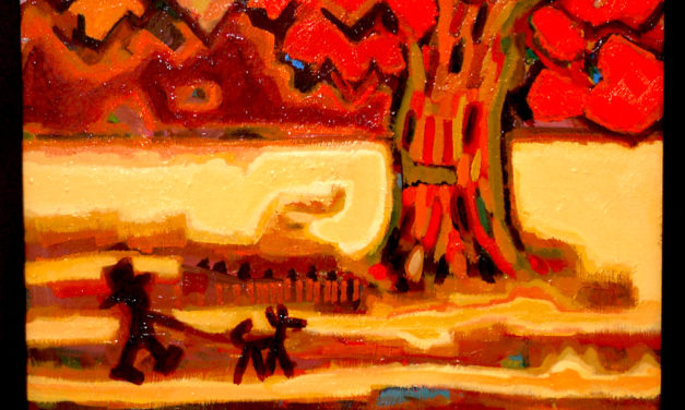 ON SALE | Autumn walk | 38 x 45 cm | kyuryudo | TOKYO |  2020 | JAPAN #contemporaryart