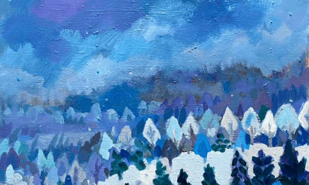 NEW | winter forest | 53x41cm | oil x woodpanel | 2021 #contemporaryArt