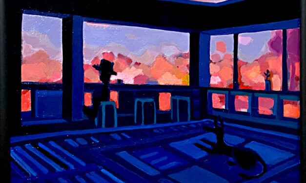 NEW & ON SALE | spring room  | 41x53cm | oil x wood panel | 2021 | ART STICKER | JAPAN #contemporaryArt