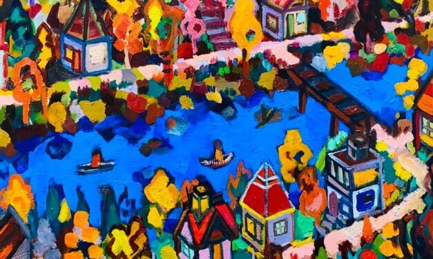 WORKS | 38x45cm | oil x wood panel | 2021 #herbst