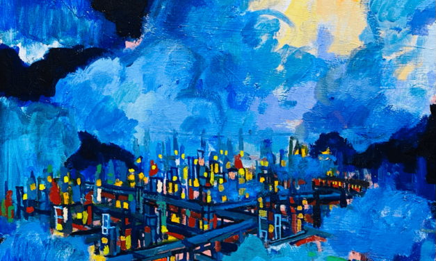 WORKS | 53x41cm | oil x wood panel | 2021 #city