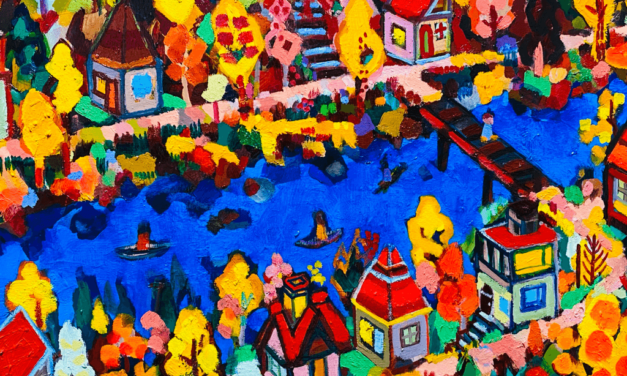 WORKS | 38x45cm | oil x wood panel | 2021 #autumn