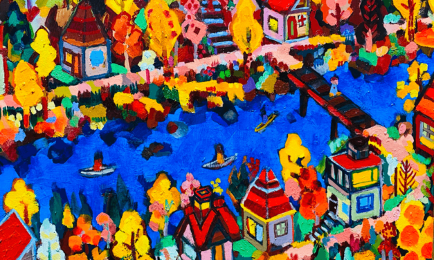 WORKS | 38x45cm | oil x wood panel | 2021 #landscape