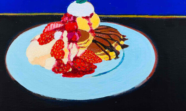 ON SALE | pancake  | 24x33cm | oil x canvas | 2015 | ART STICKER | JAPAN #contemporaryArt