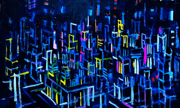 WORKS | 38x45cm | oil x wood panel | 2021 #city