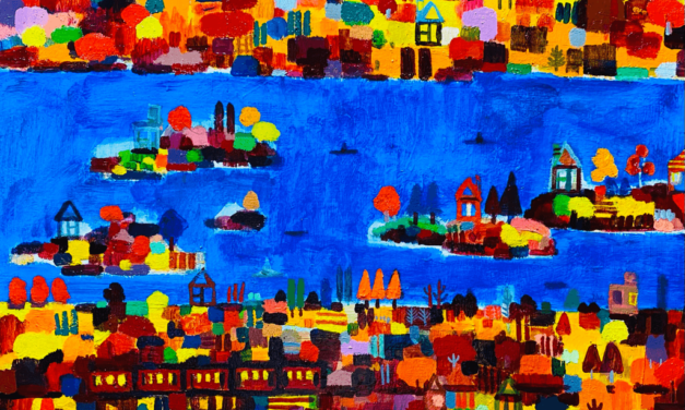 WORKS | 38x45cm | oil x wood panel | 2021 #landscape