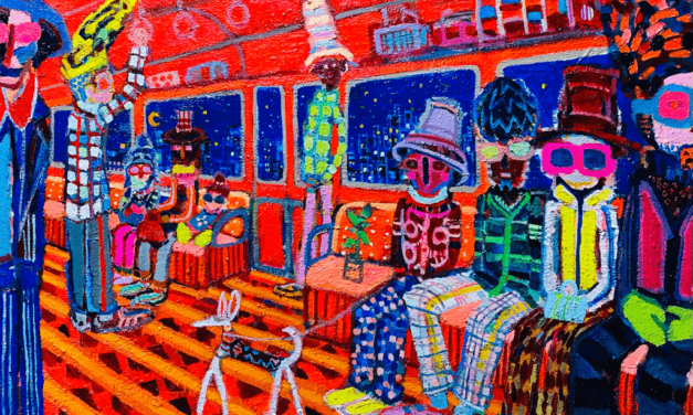 NEW | orange train | 53x72cm | oil x canvas | 2021