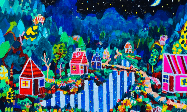 NEW | Crescent night | 31x41cm | oil x wood panel | 2021