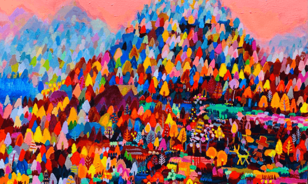 NEW | autumn mountain | 53x65cm | oil x wood panel | 2021 #art