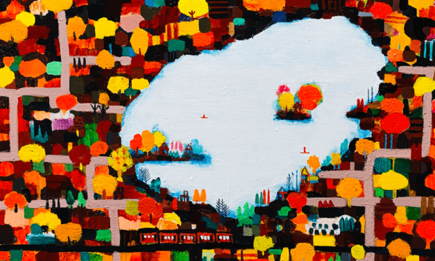 WORKS | 38x45cm | oil x wood panel | 2021 #landscape