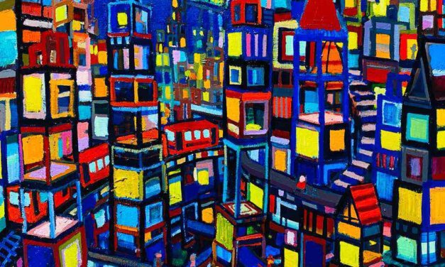 WORKS | 38x45cm | oil x wood panel | 2021 #city