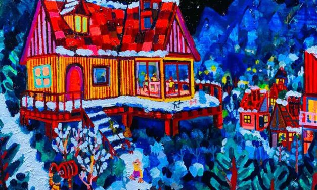 new | snow house | 31x41cm | oil x wood panel | 2021 #landscape