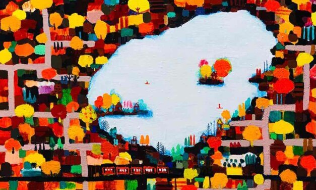 WORKS | 38x45cm | oil x wood panel | 2021 #landscape