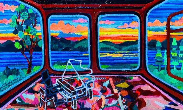 NEW | PIANO ROOM | 41x53cm | oil x wood panel | 2021 #landscape