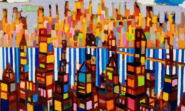 WORKS | 38x45cm | oil x wood panel | 2021 #city