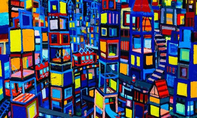 WORKS | 38x45cm | oil x wood panel | 2021 #city