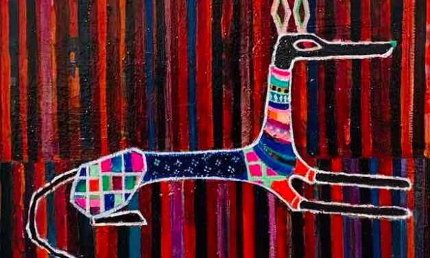 exhibit this picture | NEW | dog | oil x wood panel | 31x41cm | 2021