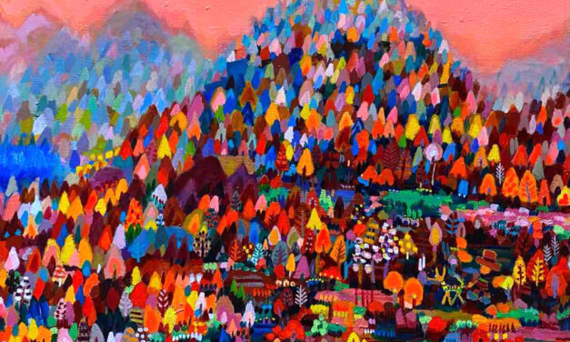 SOLD | Autumn mountain | 53 x 65 cm | kyuryudo | TOKYO |  2021 | JAPAN | solo exhibition | Tokyo