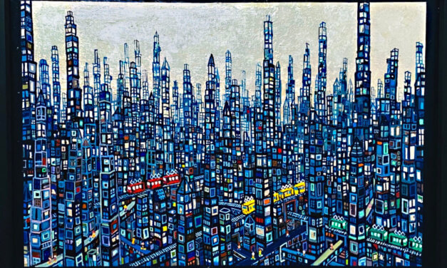 SOLD | city | 53 x 72 cm | kyuryudo | TOKYO |  2020 | JAPAN solo exhibition | Tokyo
