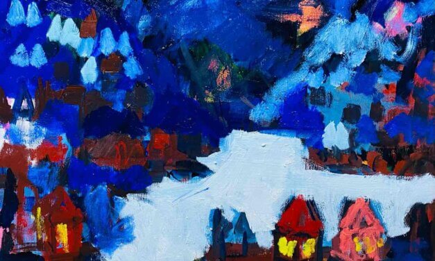 WORKS | 38x45cm | oil x wood panel | 2021 #landscape