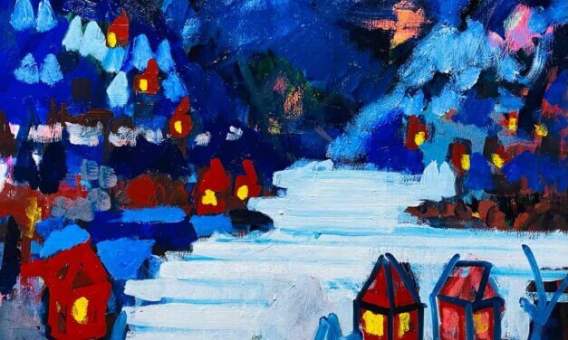 WORKS | 38x45cm | oil x wood panel | 2021 #winter