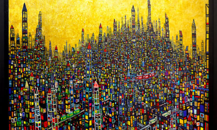 ON SALE | gold town | 97 x 130 cm | oil x canvas | 2019 | GALLERY TAGBOAT | JAPAN #Art