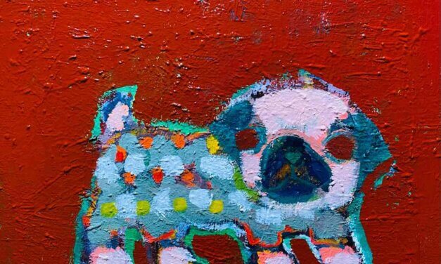WORKS | 31x41cm | oil x wood panel | 2022 #dog