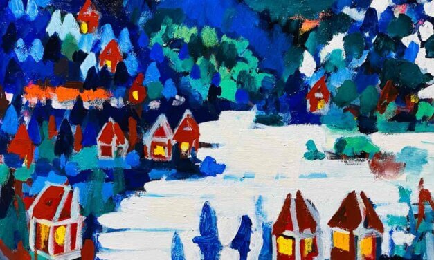 WORKS | 38x45cm | oil x wood panel | 2022 #landscape