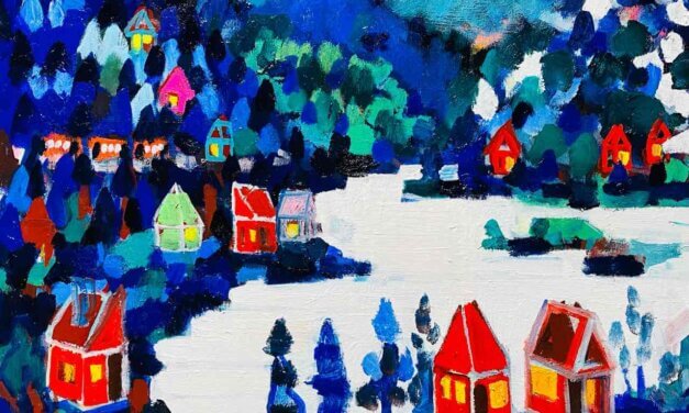 WORKS | 38x45cm | oil x wood panel | 2022 #landscape