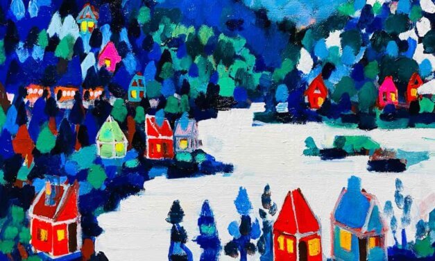 WORKS | 38x45cm | oil x wood panel | 2022 #landscape