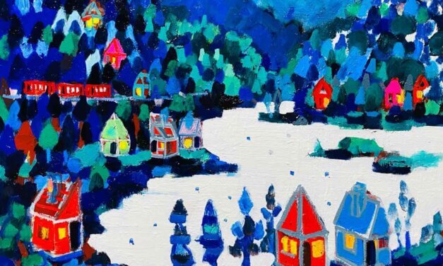 WORKS | 38x45cm | oil x wood panel | 2022 #landscape