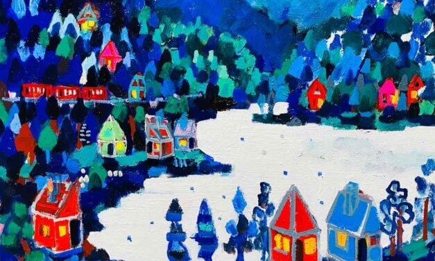 WORKS | 38x45cm | oil x wood panel | 2022 #landscape