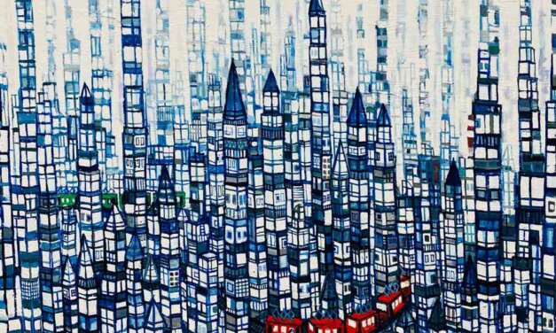 WORKS | 65x53cm | oil x wood panel | 2022 #city