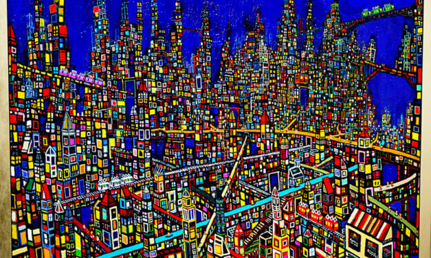 SOLD | city | 80 x 100cm | oil x canvas | 2019 | #TAGBOAT