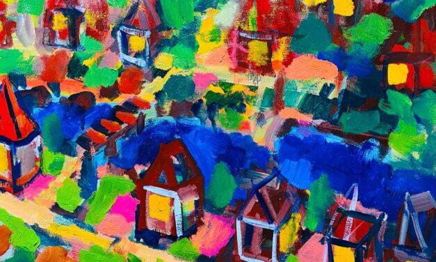 WORKS | 38x45cm | oil x wood panel | 2022 #landscape