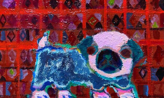 WORKS | 31x41cm | oil x wood panel | 2022 #dog