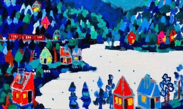 WORKS | 38x45cm | oil x wood panel | 2022 #landscape