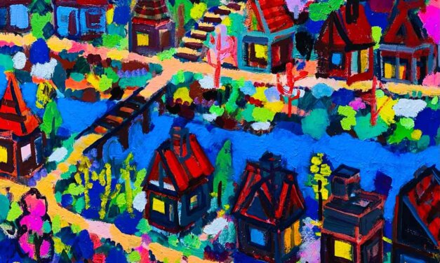 WORKS | 38x45cm | oil x wood panel | 2022 #landscape