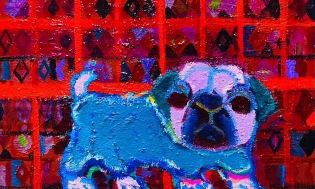 WORKS | 31x41cm | oil x wood panel | 2022 #dog