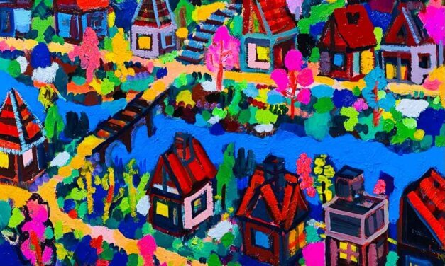 WORKS | 38x45cm | oil x wood panel | 2022 #landscape