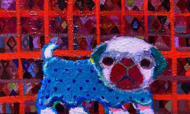 WORKS | 31x41cm | oil x wood panel | 2022 #pug