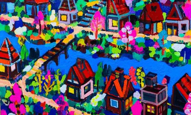 WORKS | 38x45cm | oil x wood panel | 2022 #landscape