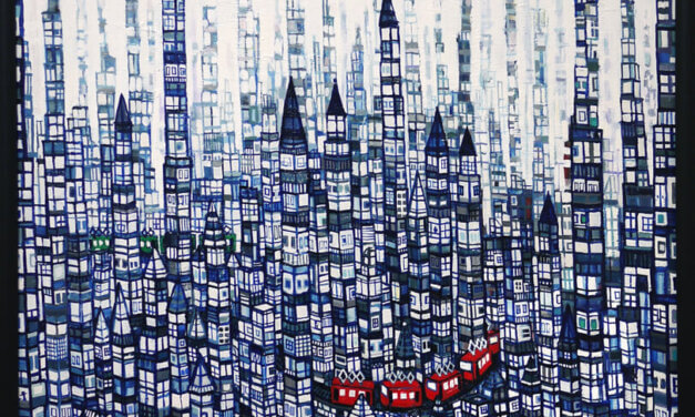 SOLD | city | 65 x 53cm | oil x wood panel | 2022 | #TAGBOAT