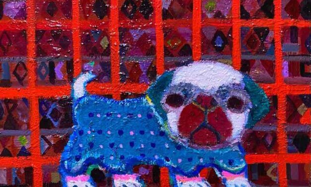 WORKS | 31x41cm | oil x wood panel | 2022 #pug