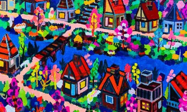 WORKS | 38x45cm | oil x wood panel | 2022 #landscape