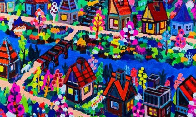 WORKS | 38x45cm | oil x wood panel | 2022 #landscape