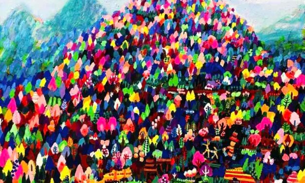 NEW | SPRING MOUNTAIN | 53x65cm | oil x wood panel | 2022 #landscape