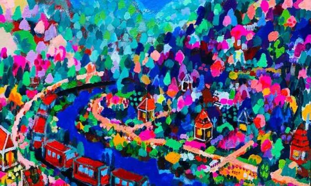 WORKS | 53x65cm | oil x wood panel | 2022 #springcolour