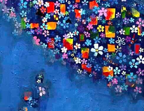 WORKS | 53x33cm | oil x wood panel | 2022 #cherryblossoms